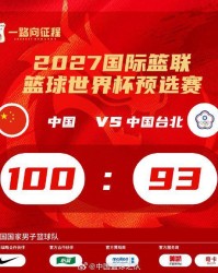 九游体育APP-团结的力量100分 中国男篮世预赛第二窗口期收获两连胜